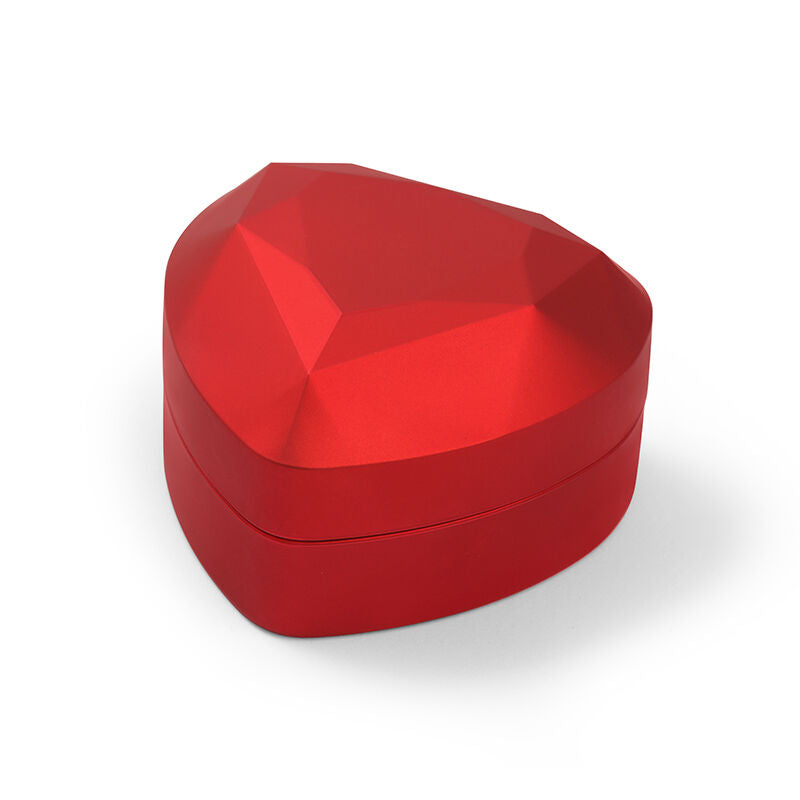 Urqanyu Cool Red Heart Shape Ring Box with LED Light