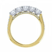 Urqanyu S925 silver stylish simple single row diamond cubic zirconia ring
