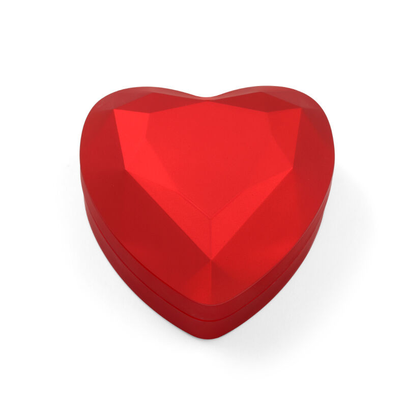 Urqanyu Cool Red Heart Shape Ring Box with LED Light