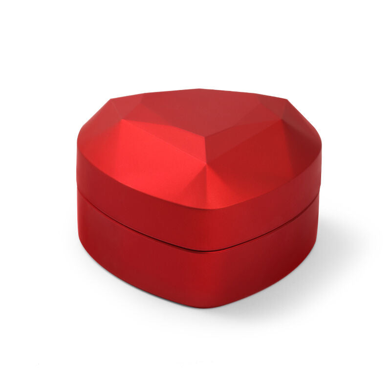 Urqanyu Cool Red Heart Shape Ring Box with LED Light