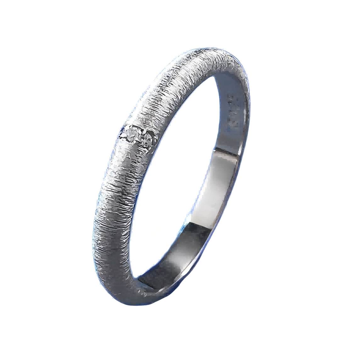 Urqanyu S925 sterling silver wide version narrow version brushed cubic zirconia ring medieval style