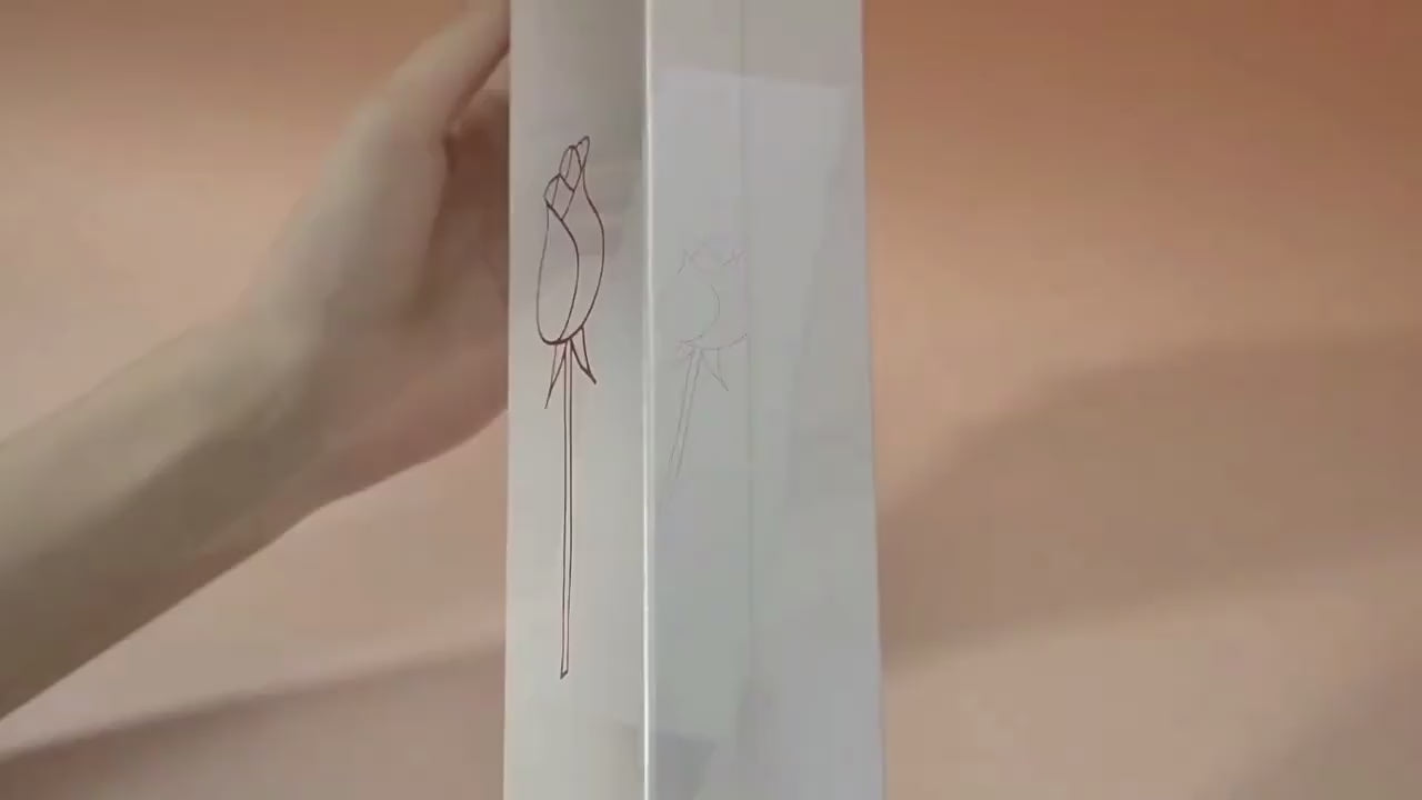 Load video: Urqanyu Rose Flower Ring Box Jewelry Packaging Storage Box Valentine&#39;s Day